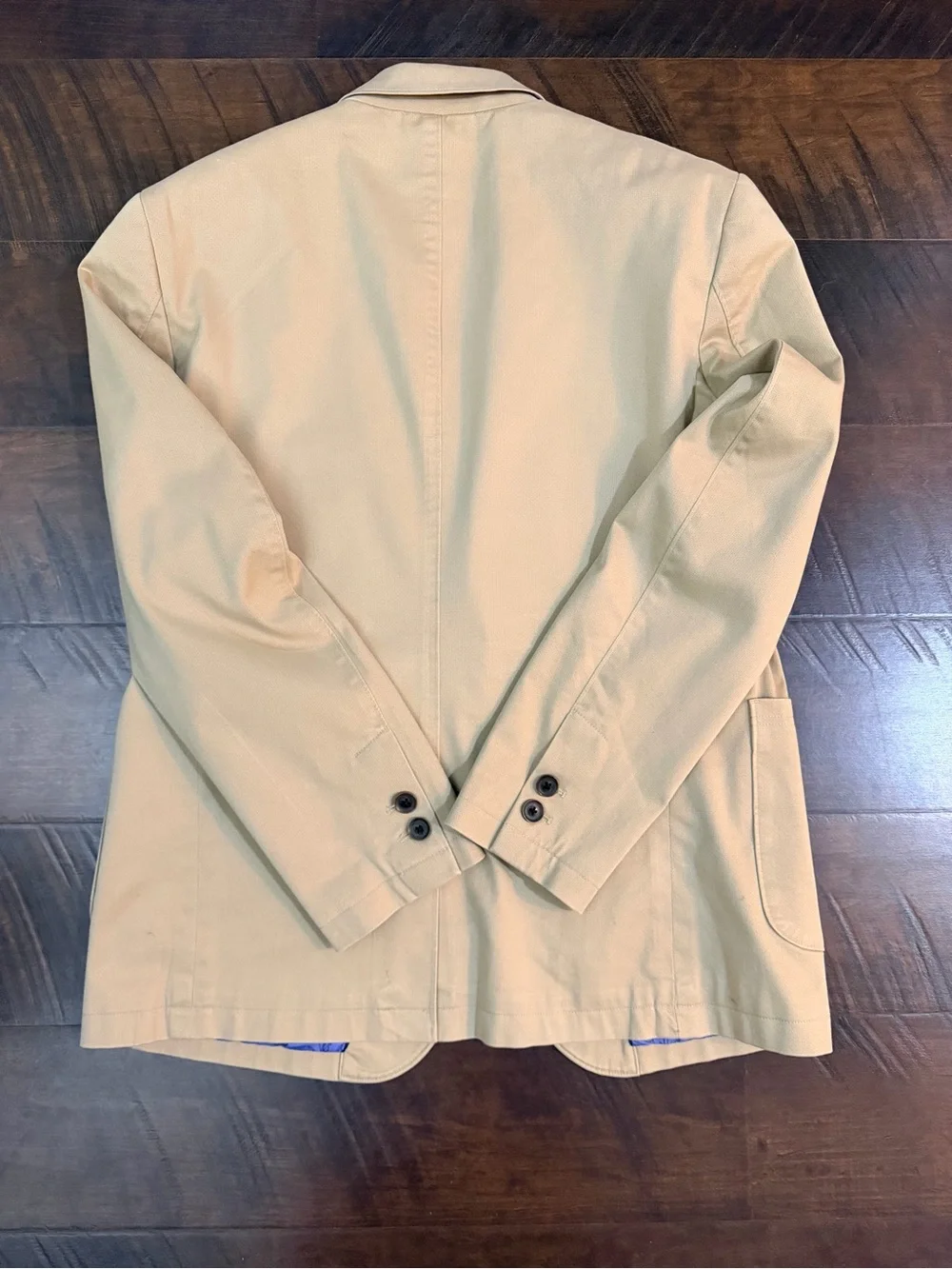 Johnston & Murphy Lined Patterned Blazer Suit Jacket Beige Modern Men Medium